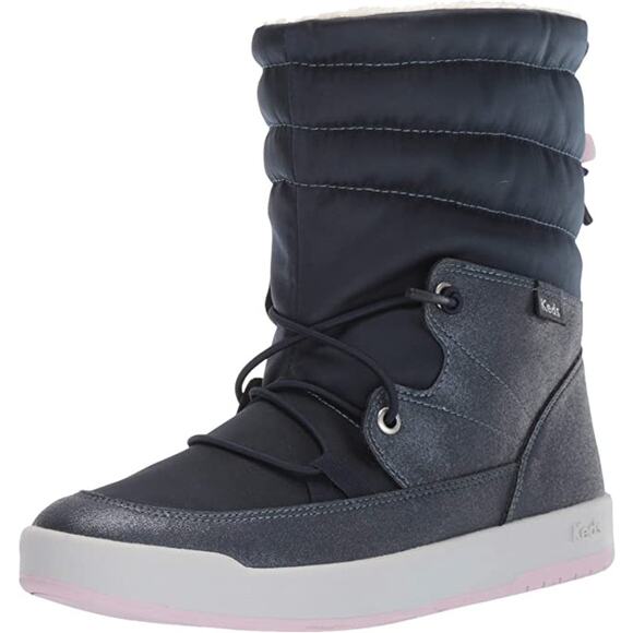 Women's Tally Point Boot Nylon Thinsulate Wcx Ankle Metallic Blue Size 11 Keds - Picture 1 of 6